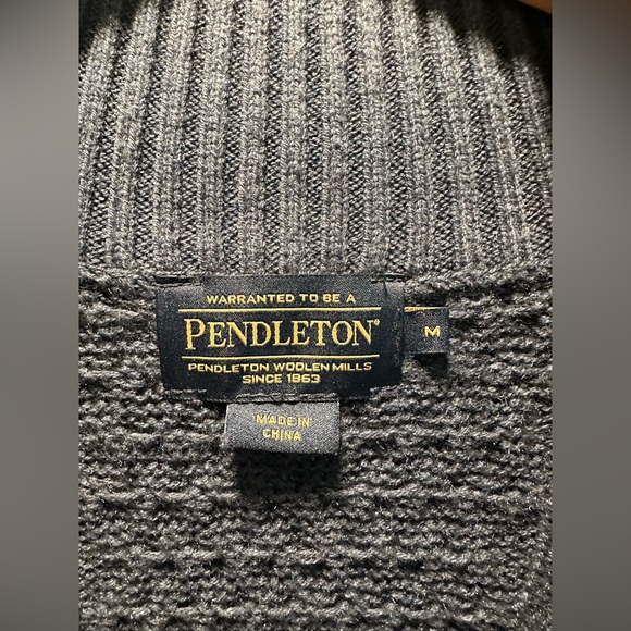 Pendleton cardigan navy size M male - Picture 6 of 8